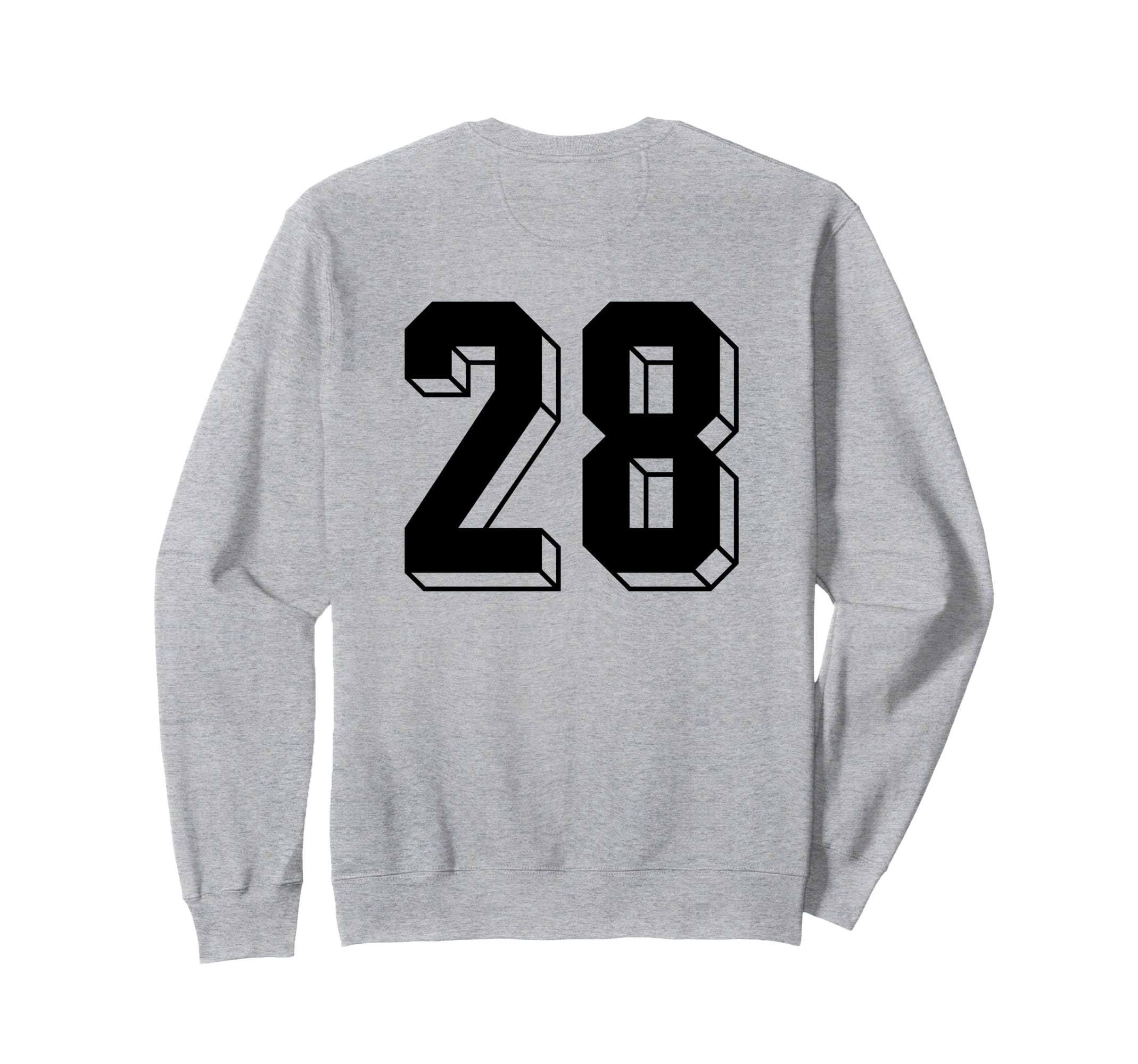 Number 28 Backside 80S 90S Team Sweatshirt - Aesthetic Graphic for Adults