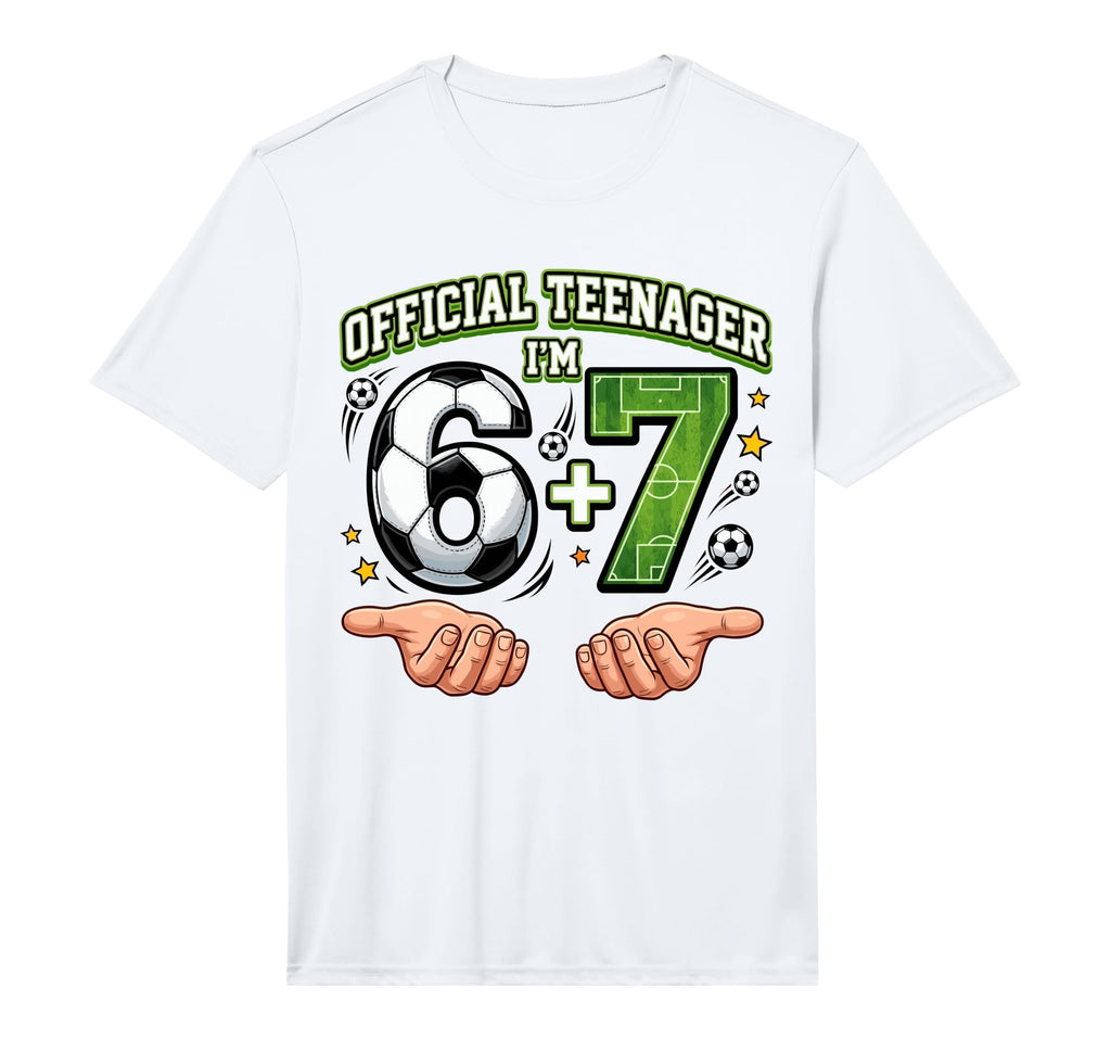 13Th Birthday Teenager 6 7 Funny T-Shirt - Minimalist Print Men Women
