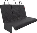 Lusso Gear Dog Car Seat Cover for Back Seat - 100% Waterproof - Full Protection from Mud, Scratches, Shedding - Non-Slip Rear Seat Protector for Dogs - Secure Fit for Car, Truck, SUV (Black)
