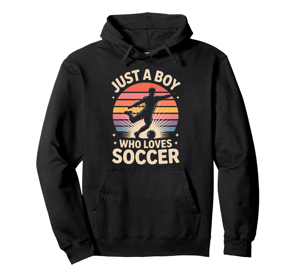 Just Who Loves Soccer Soccer Hoodie - Casual Everyday Wear for Adults