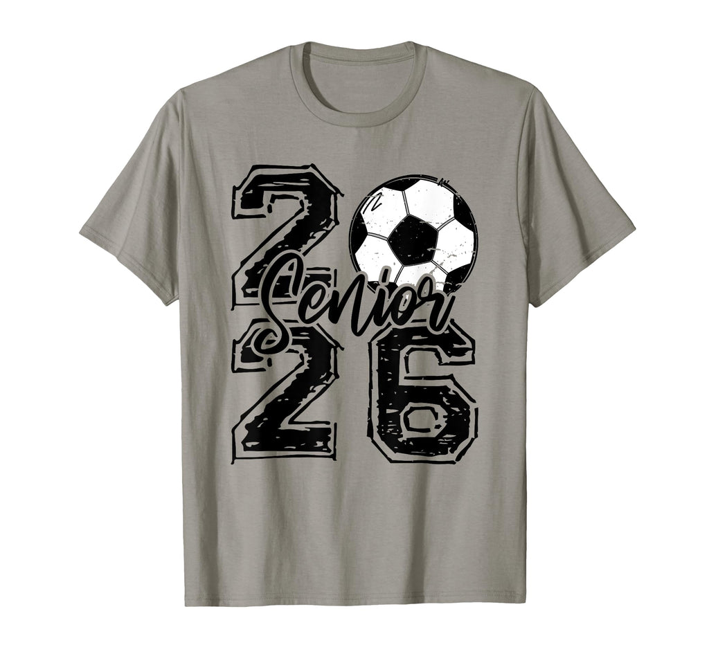 Senior 2026 Soccer Player Heart T-Shirt - Fun Novelty Design for Adults