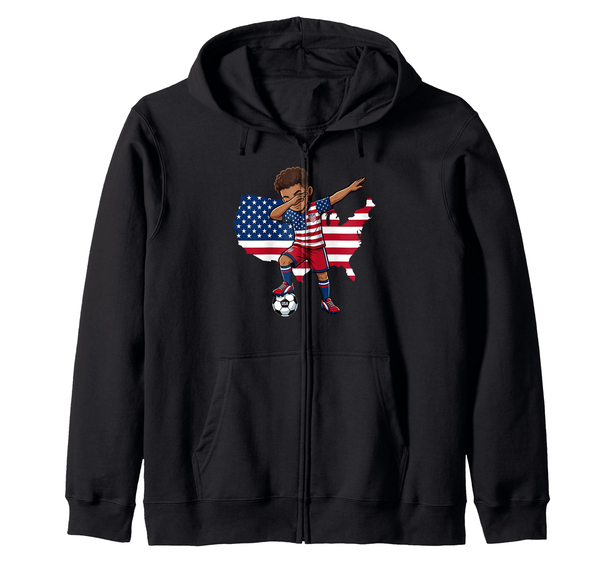 Usa Soccer Dab Patriotic T-Shirt - Minimalist Print Men Women