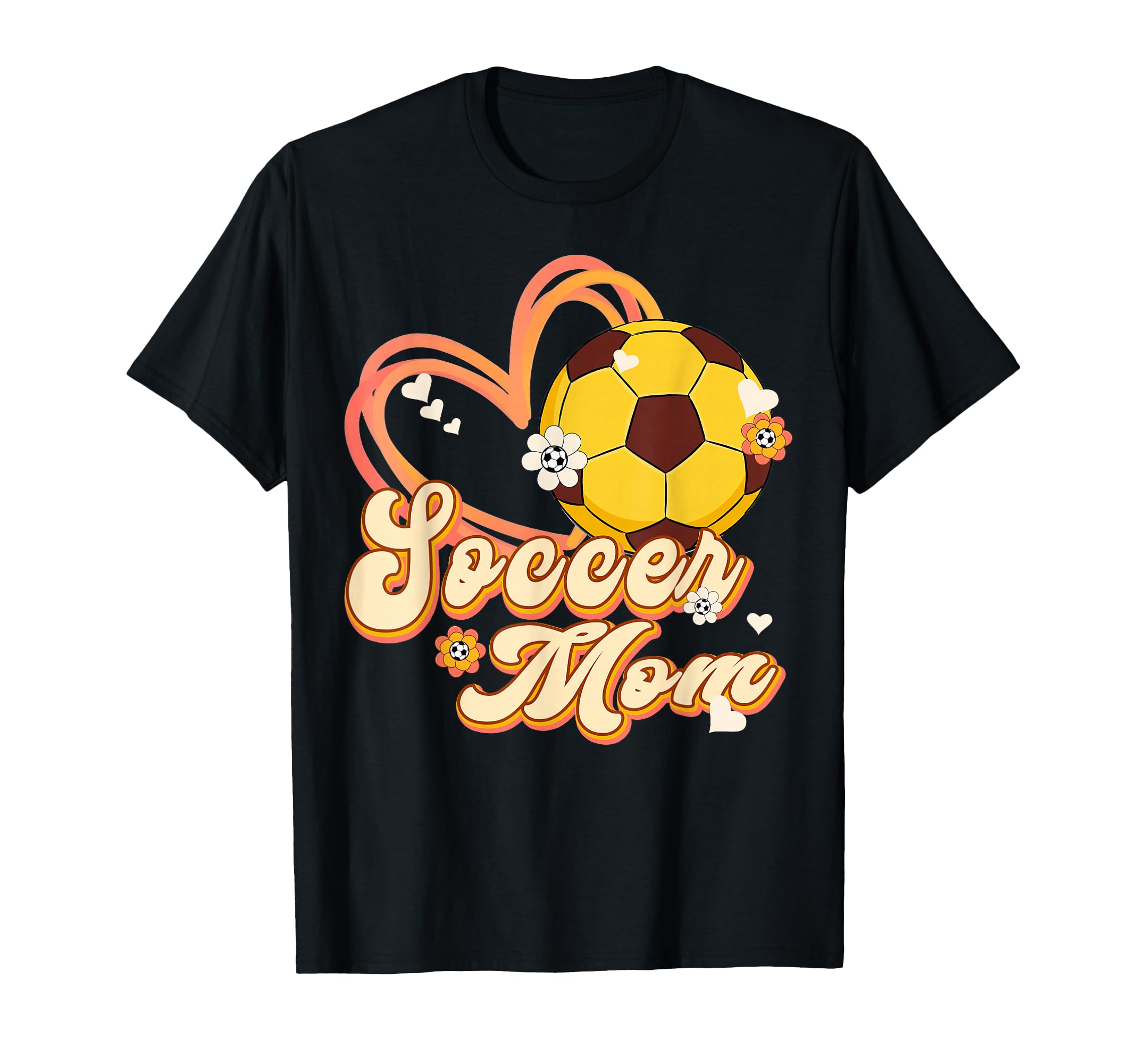 Soccer Mom Mama Heart Mothers Day T-Shirt - Fun Novelty Design Unisex