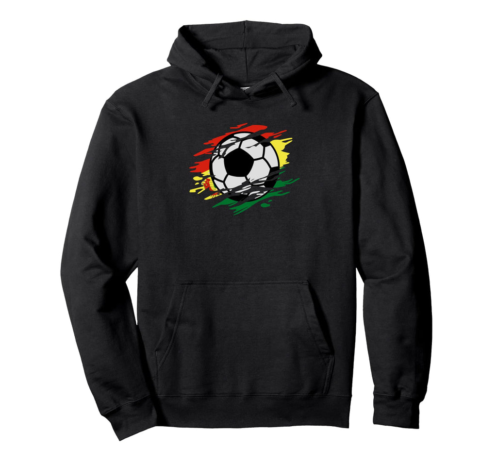 Bolivia Football And Bolivia Flag Hoodie - Novelty Apparel for Adults