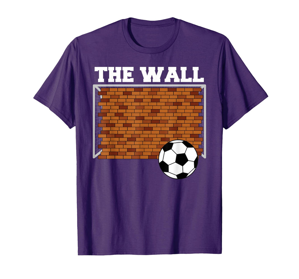 Wall Goalkeeper Soccer T-Shirt - Fun Novelty Design for Adults