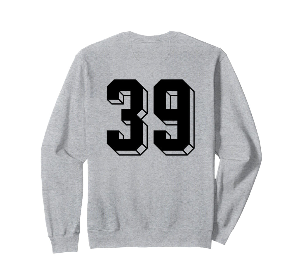 Number 39 Backside 80S 90S Sweatshirt - Casual Everyday Wear Men Women