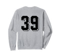 Number 39 Backside 80S 90S Sweatshirt - Casual Everyday Wear Men Women