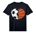 Heart Sports Soccer Basketball Ball T-Shirt - Fun Novelty Design Unisex