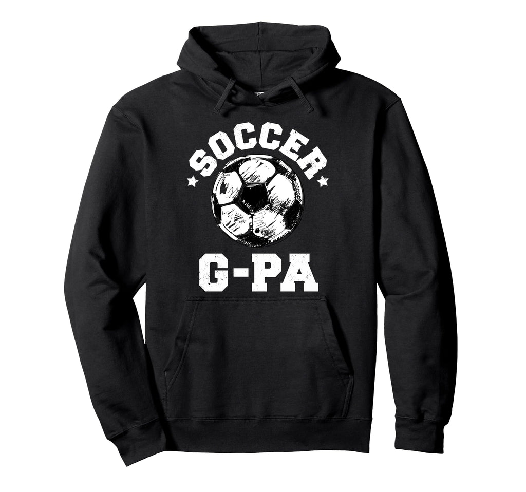 Soccer G Pa Soccer Ball Distressed Funny Hoodie - Unique Graphic Unisex