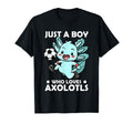 Just Who Loves Axolotls And Soccer T-Shirt - Aesthetic Graphic Unisex