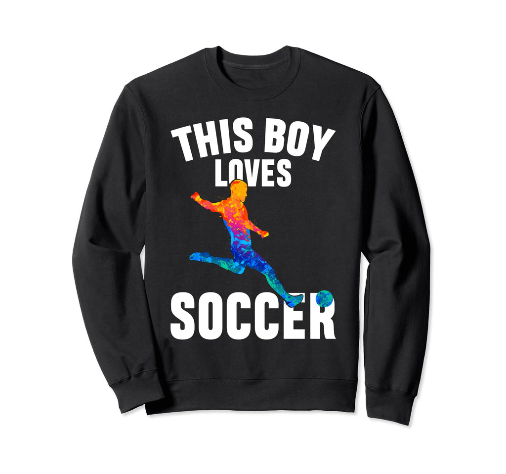 Sport Funny This Loves Soccer Sweatshirt - Graphic Print Unisex