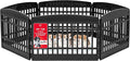IRIS USA 24" 6-Panel Puppy Playpen, 61 x 61 x 24, Puppy Fence, Dog Playpen, Dog Play Pen Indoors, Pet Fence, Puppies/Small Dogs, Black
