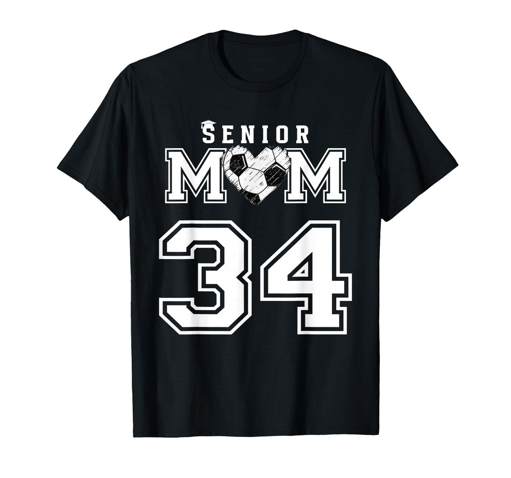 Proud Senior Soccer Mom Custom Jersey T-Shirt - Minimalist Print Unisex