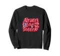 Peace Love Soccer Rose Red Infinite Sweatshirt - Unique Graphic for Adults