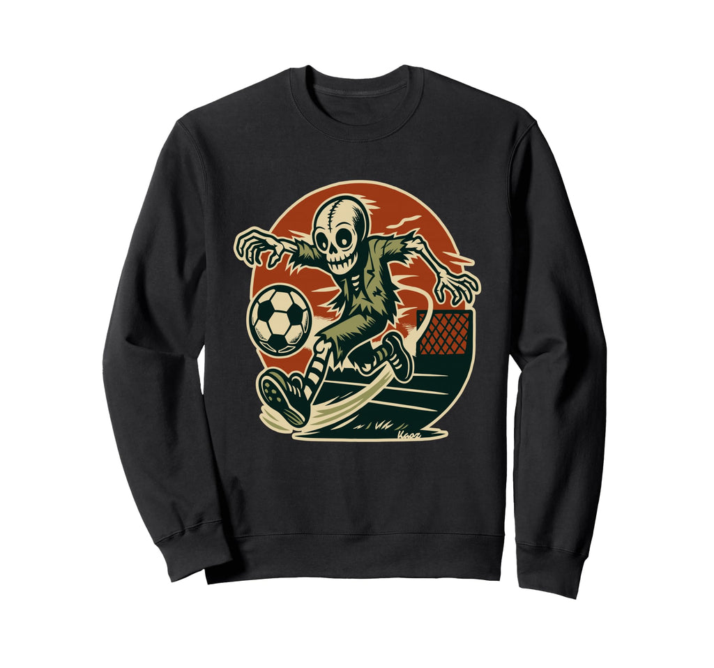 Skeleton Soccer Player Comic Sweatshirt - Streetwear Style Men Women
