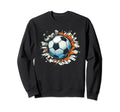 Soccer Ball Break Wall Soccer Sports Sweatshirt - Aesthetic Graphic Unisex