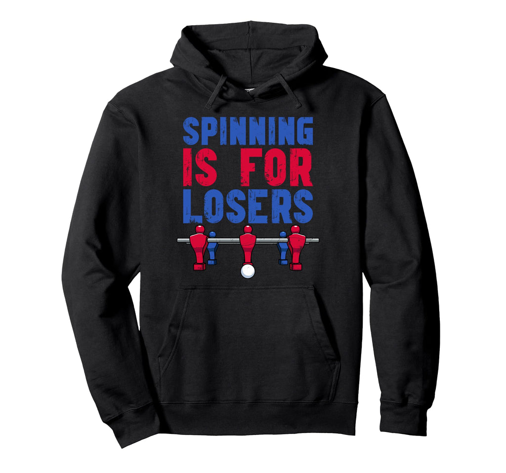 Funny Foosball Table Soccer Spining Hoodie - Streetwear Style for Adults