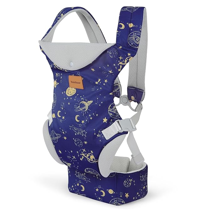 Baby Carrier Newborn to Toddler, Ergonomic Adjustable Toddler Carriers for 7-66 Lbs, Cozy Lightweight Infant Carrier with Neck Support, Baby Holder Carrier with Lumbar Support for Mom Dad