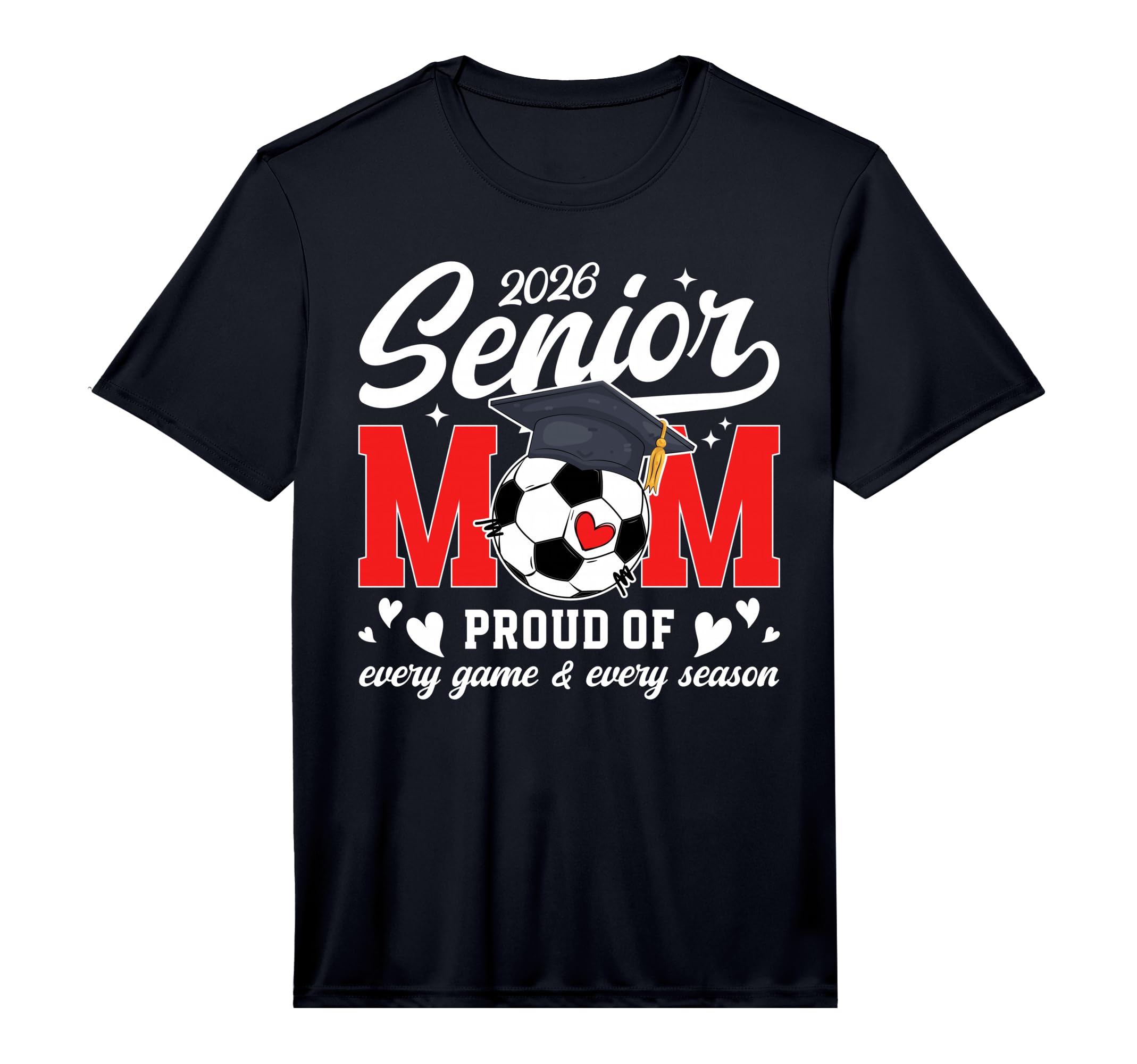Mens 2026 Soccer Senior Mom 2026 Soccer T-Shirt - Trendy Graphic Men Women
