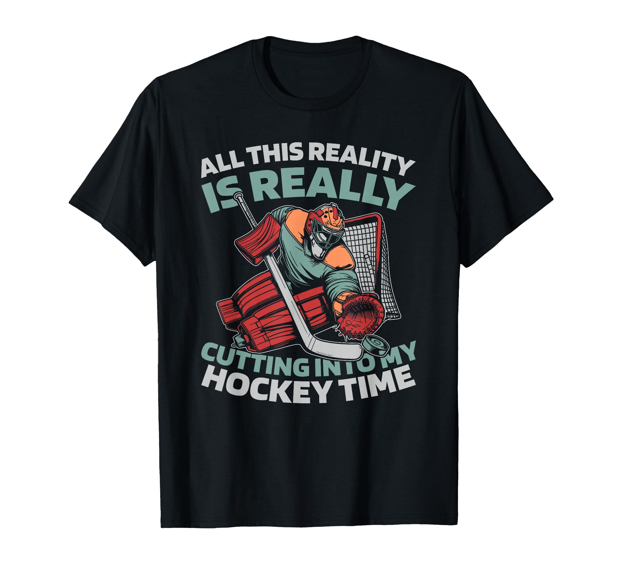 Hockey Goalkeeper Ice Hockey Goalie T-Shirt - Streetwear Style for Adults