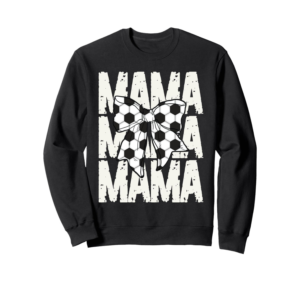 Soccer Mama Coquette Bow Sports Sweatshirt - Fun Novelty Design Men Women