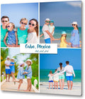 MUNDAZE Custom Collage Metal Poster, Personalized Photo Prints with Text, Glossy Aluminum, Customize with Your Own Pictures, Great Gift for Family, Friends, Ships From USA 18.75" X 15"