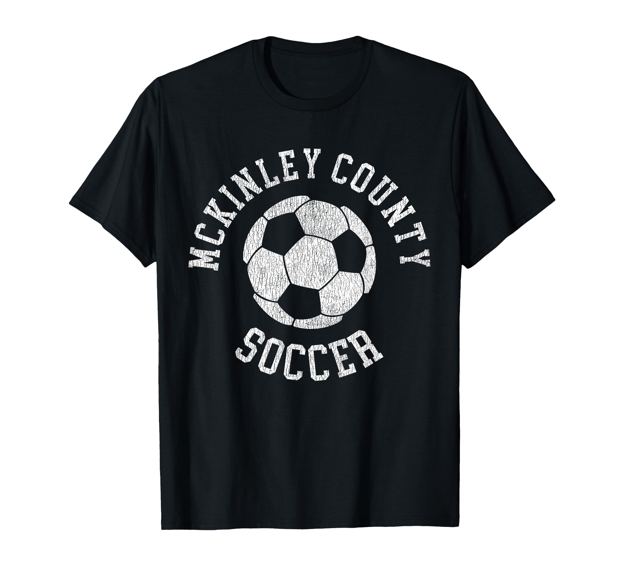 Mckinley County Soccer Distressed 90S T-Shirt - Trendy Graphic Men Women