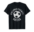Kalawao County Soccer Distressed 90S T-Shirt - Minimalist Print for Adults