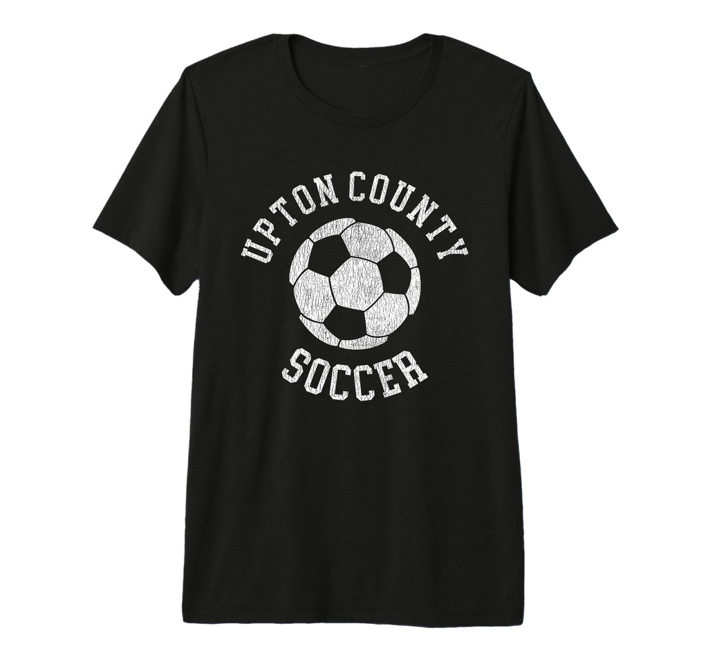Upton County Soccer Distressed 90S Tri T-Shirt - Custom Art Print Unisex