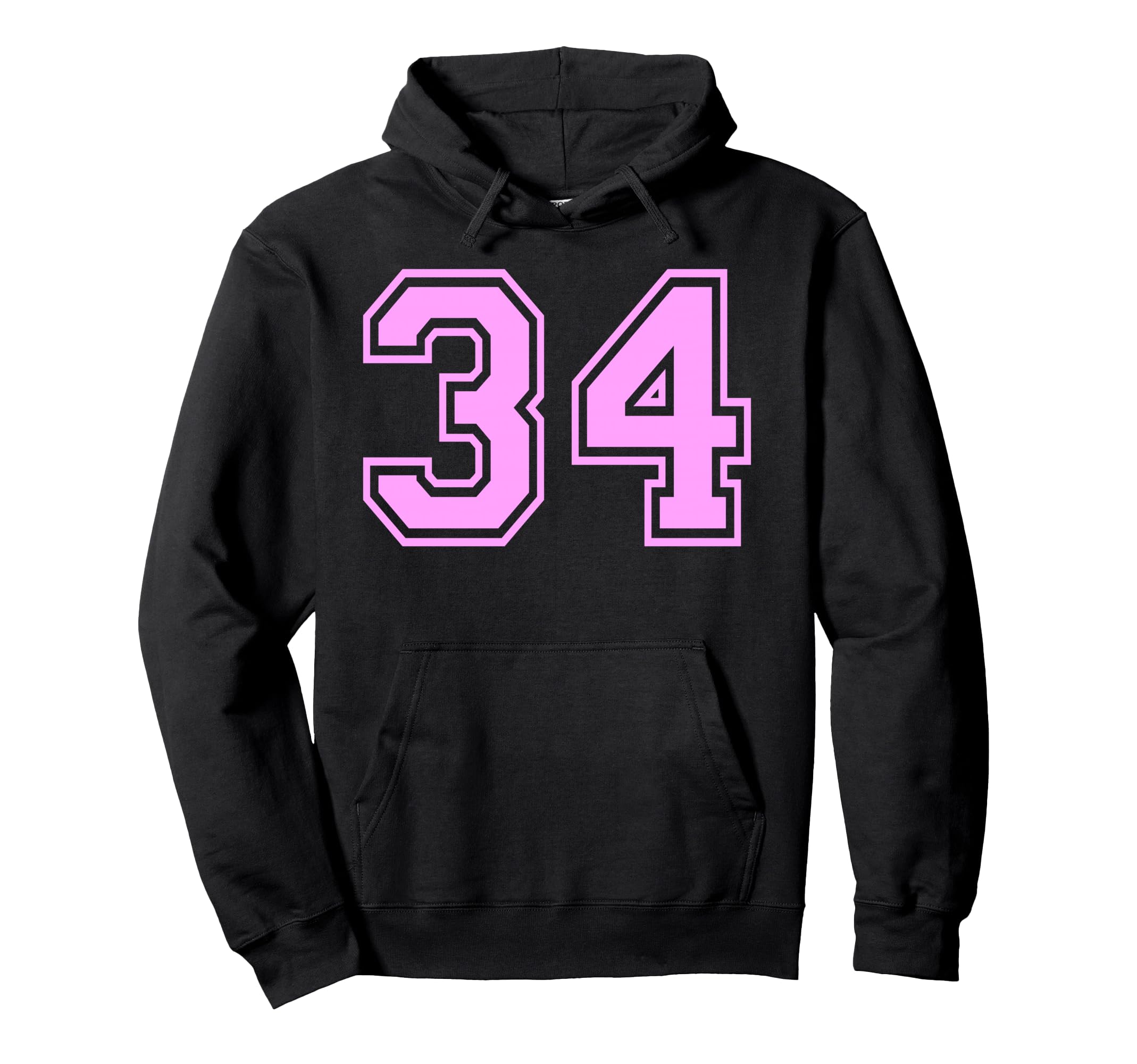34 Number Thirty Four Sports Varsity Hoodie - Streetwear Style Unisex