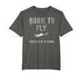 Funny Soccer Goalie Born To Fly T-Shirt - Custom Art Print for Adults
