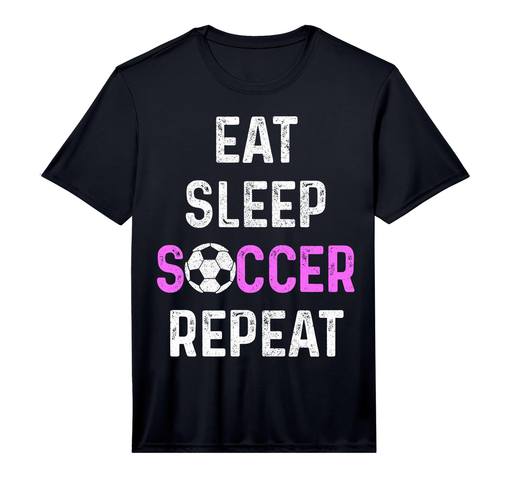 Eat Sleep Soccer Repeat Soccer Player T-Shirt - Trendy Graphic Unisex