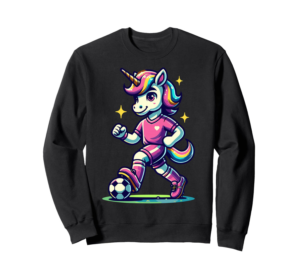 Footballer Unicorn Fans Soccer Team Sweatshirt - Trendy Graphic Unisex