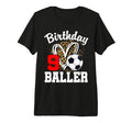 9 Year Old Birthday Soccer 9Th T-Shirt - Fun Novelty Design for Adults