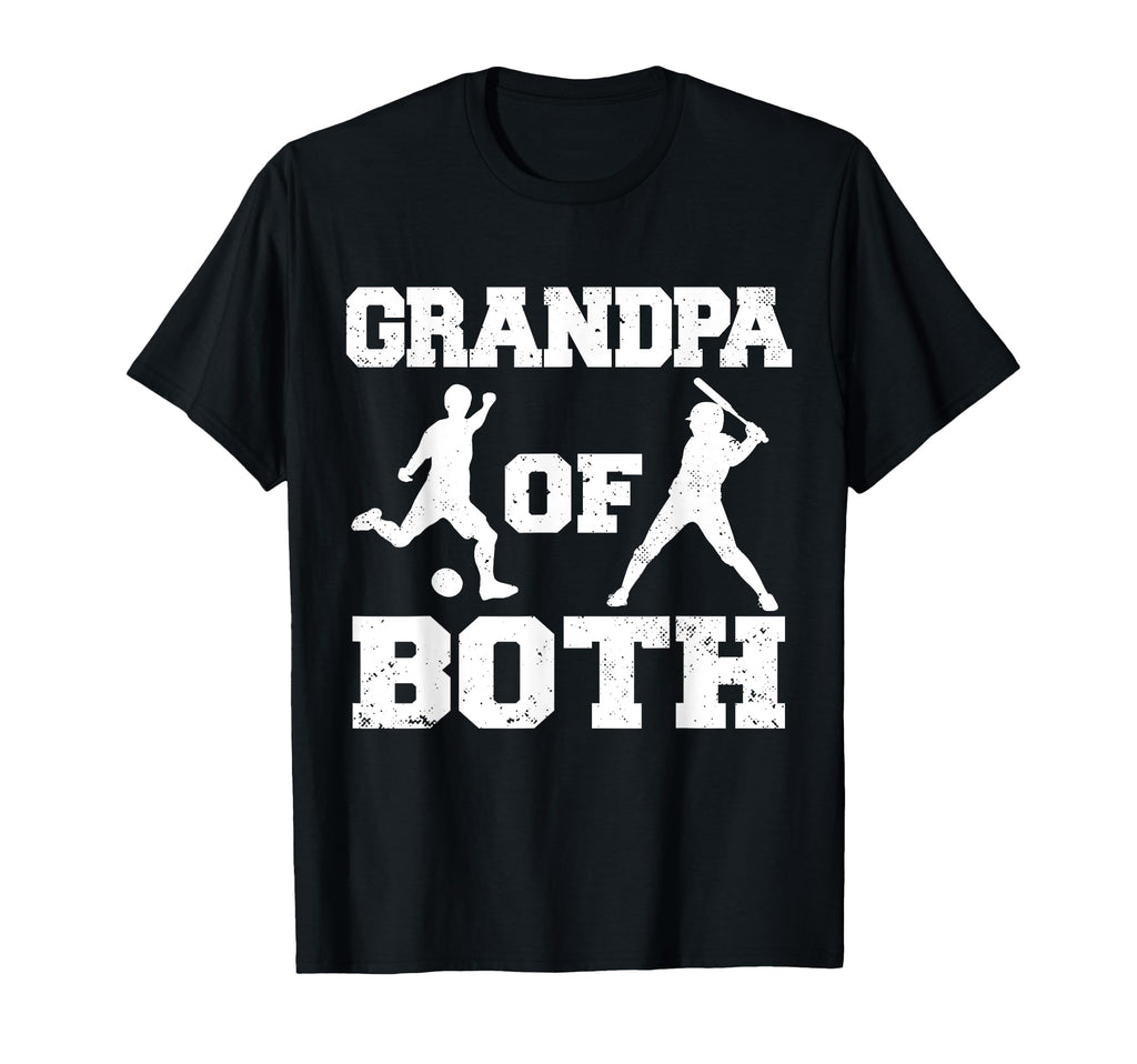 Grandpa Both Funny Soccer Baseball T-Shirt - Streetwear Style for Adults