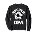 Soccer Opa Soccer Ball Distressed Sweatshirt - Fun Novelty Design Unisex