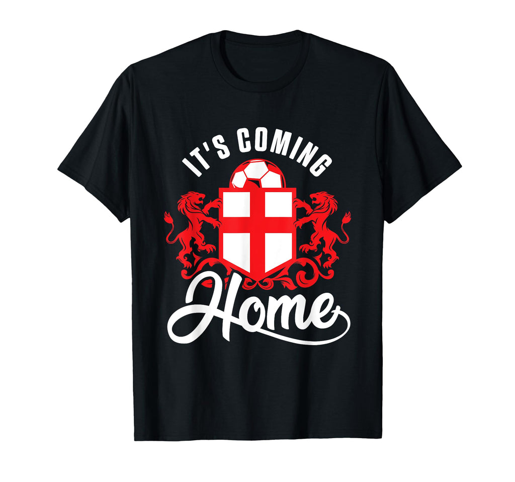 Football Player Coming Home England T-Shirt - Fun Novelty Design Men Women