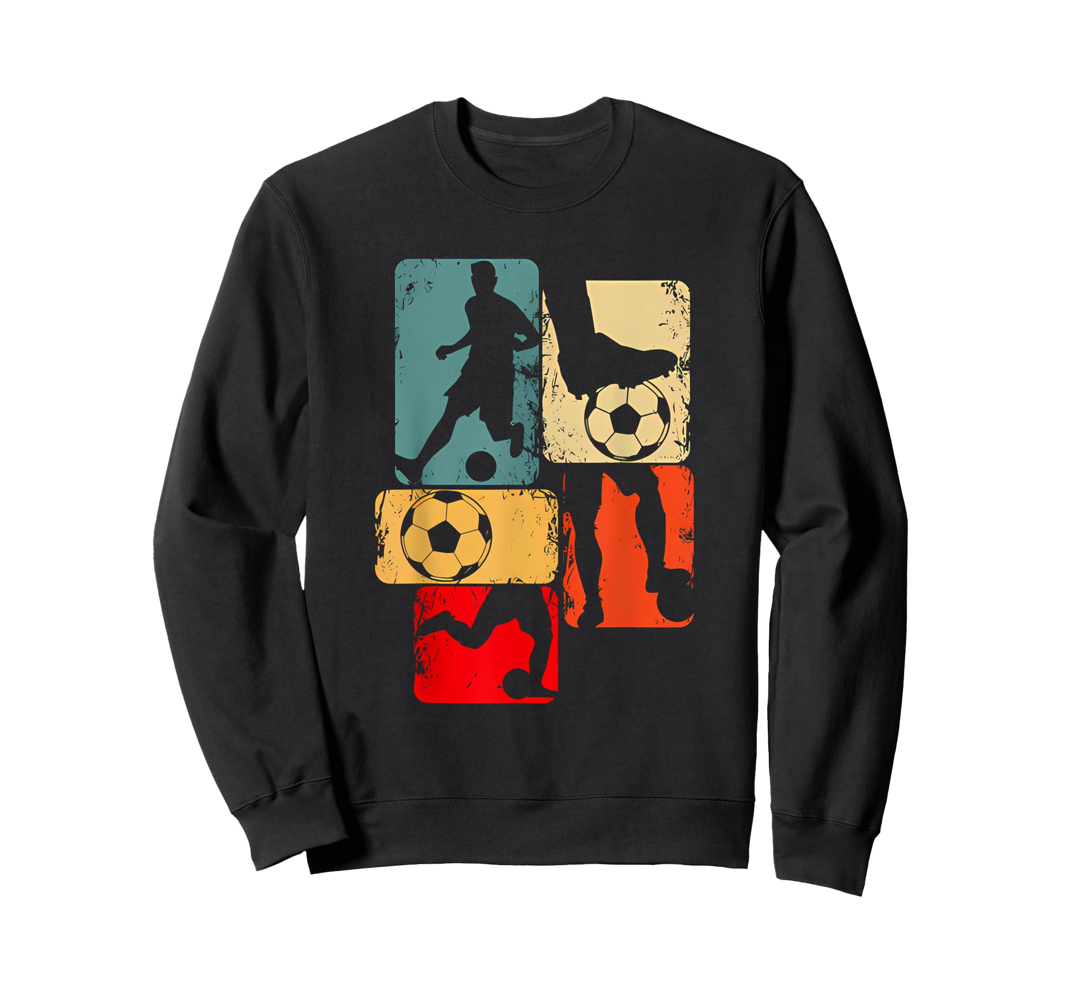 Soccer Player Motives Colored Sweatshirt - Graphic Print Unisex