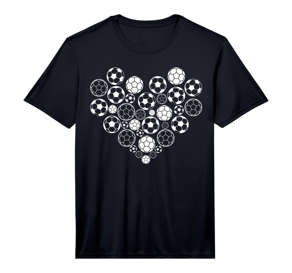 Soccer Ball Heart Soccer Player T-Shirt - Aesthetic Graphic for Adults