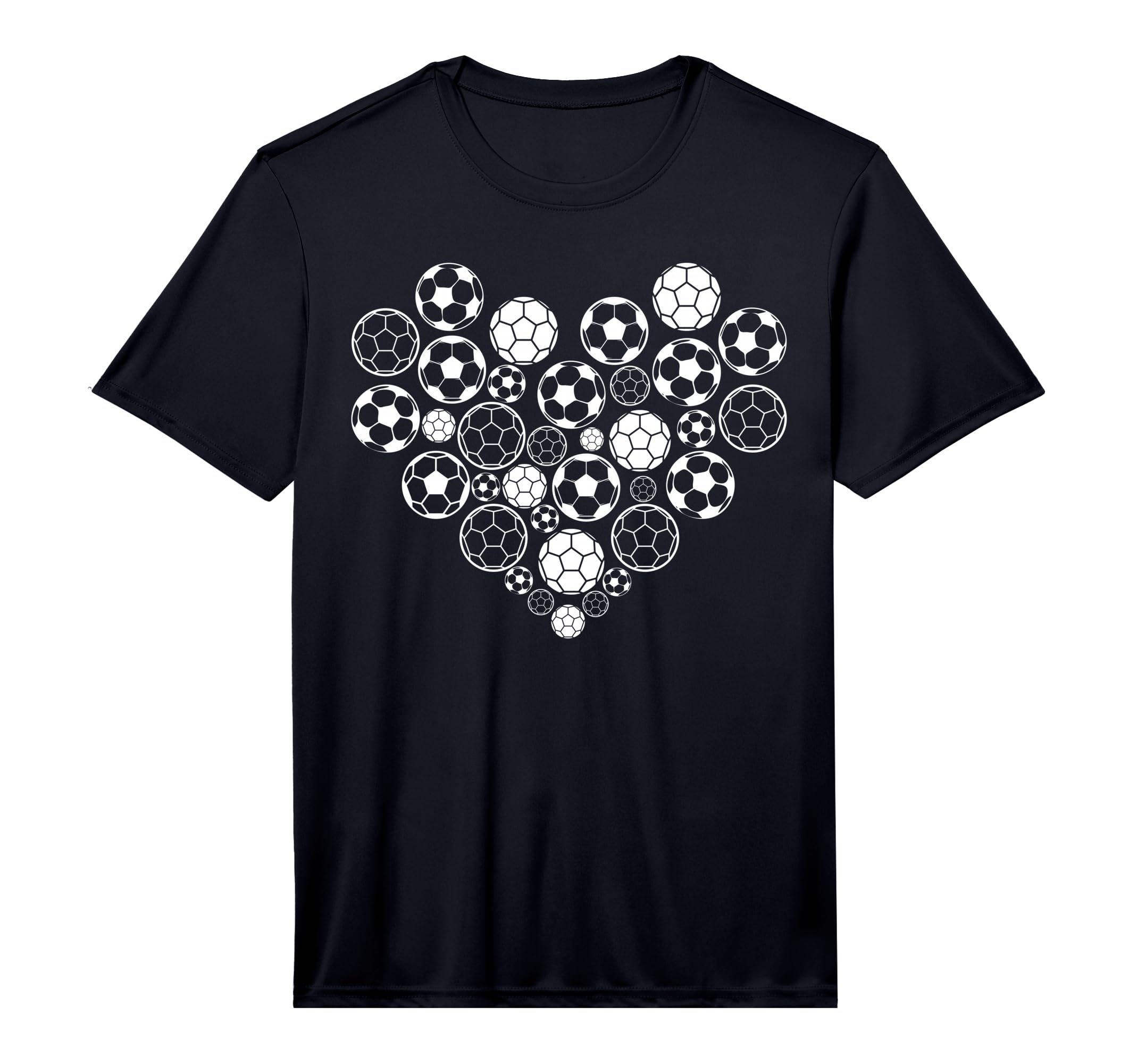 Soccer Ball Heart Soccer Player T-Shirt - Aesthetic Graphic for Adults
