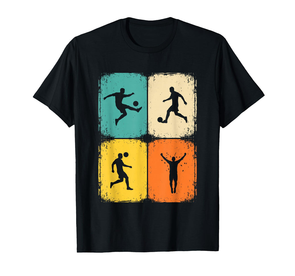 Soccer Player Football Fan Distressed T-Shirt - Casual Everyday Wear Unisex