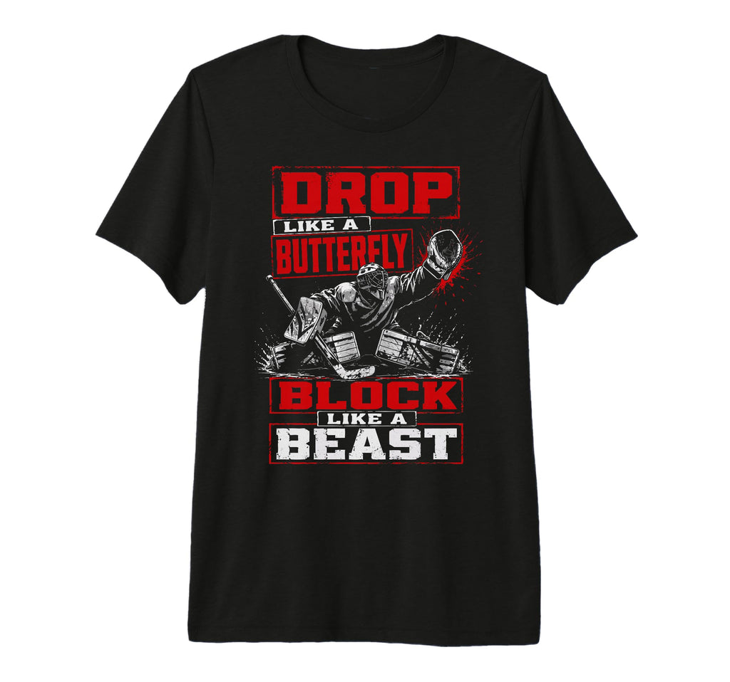 Ice Hockey Goalie Netminder Hockey T-Shirt - Unique Graphic Men Women