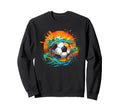 Soccer Ball Color Splotch Goal Sweatshirt - Custom Art Print Men Women
