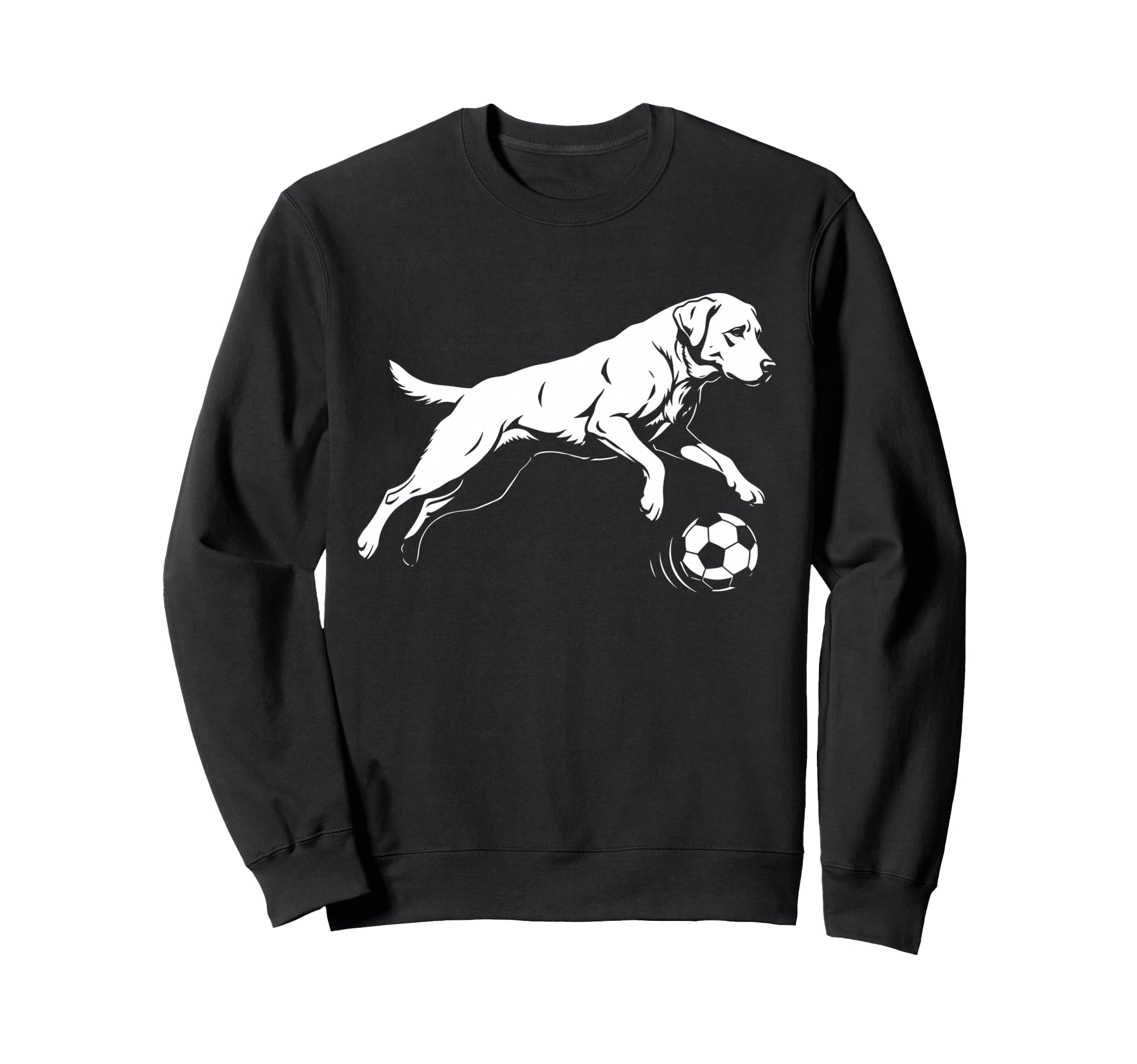 Soccer Labrador Retriever Funny Dog Sweatshirt - Streetwear Style Unisex