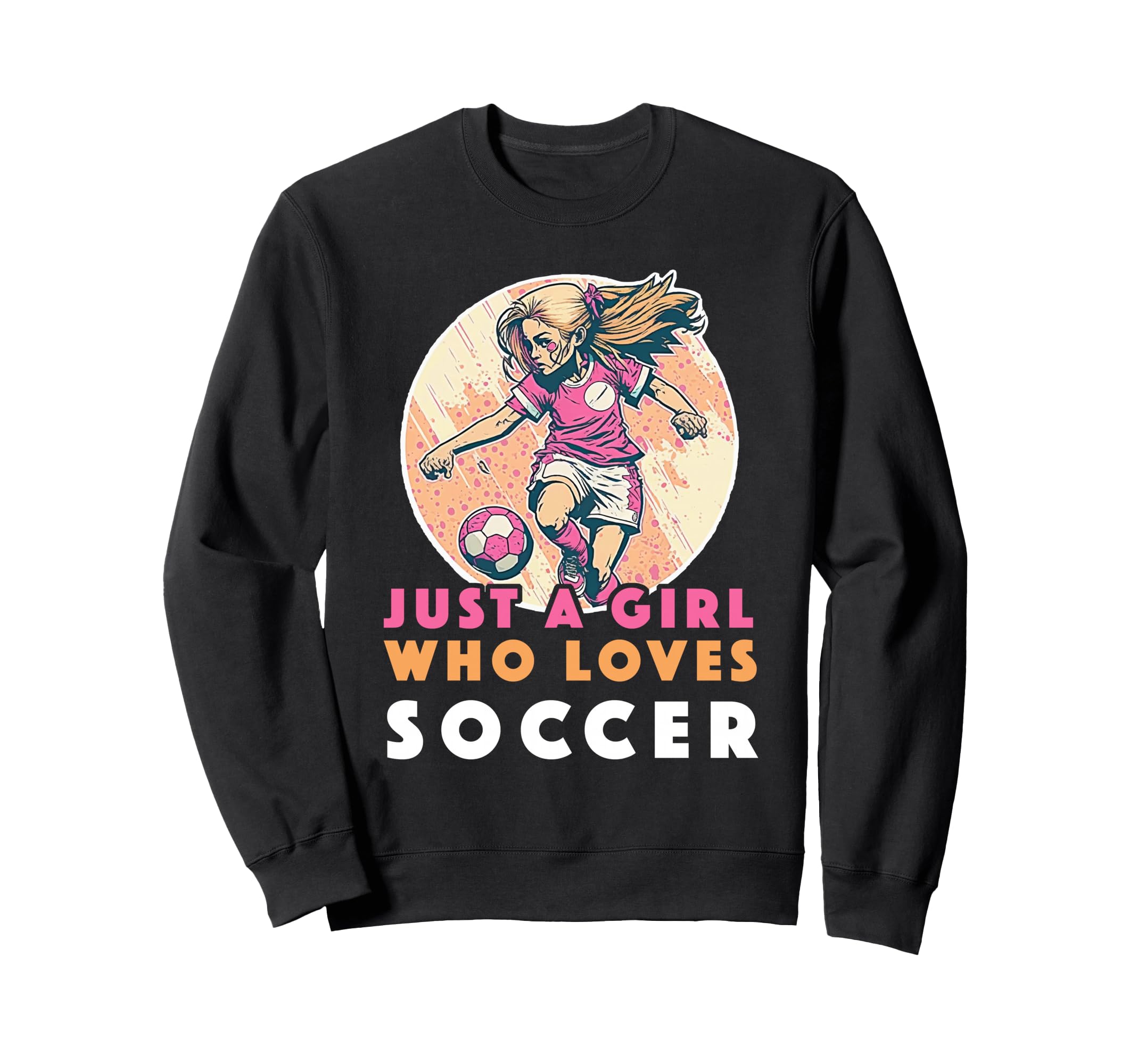 Just Who Loves Soccer Soccer Outfit Sweatshirt - Novelty Apparel Men Women