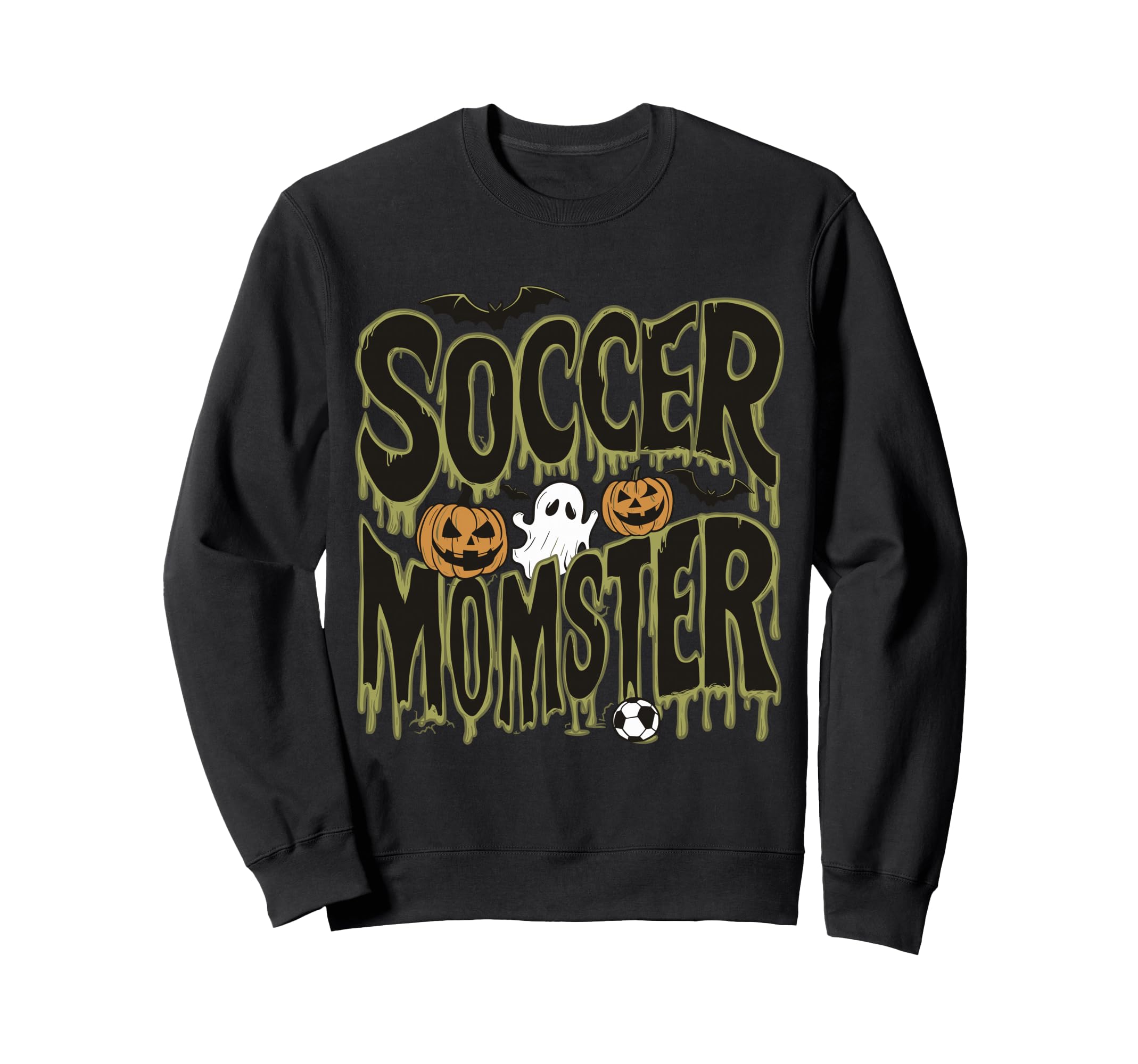 Soccer Momster Funny Halloween Sweatshirt - Fun Novelty Design Men Women