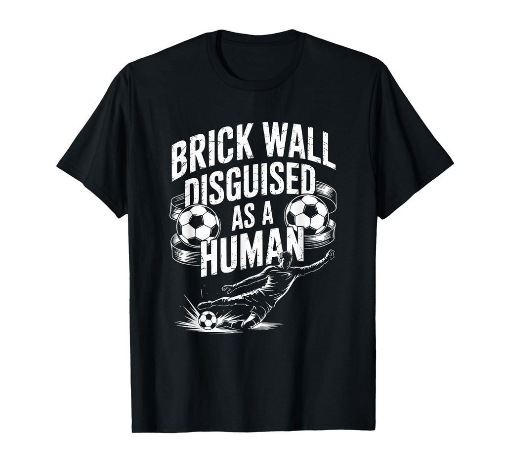 Coach Soccer Player Brick Wall Disguised T-Shirt - Streetwear Style Unisex