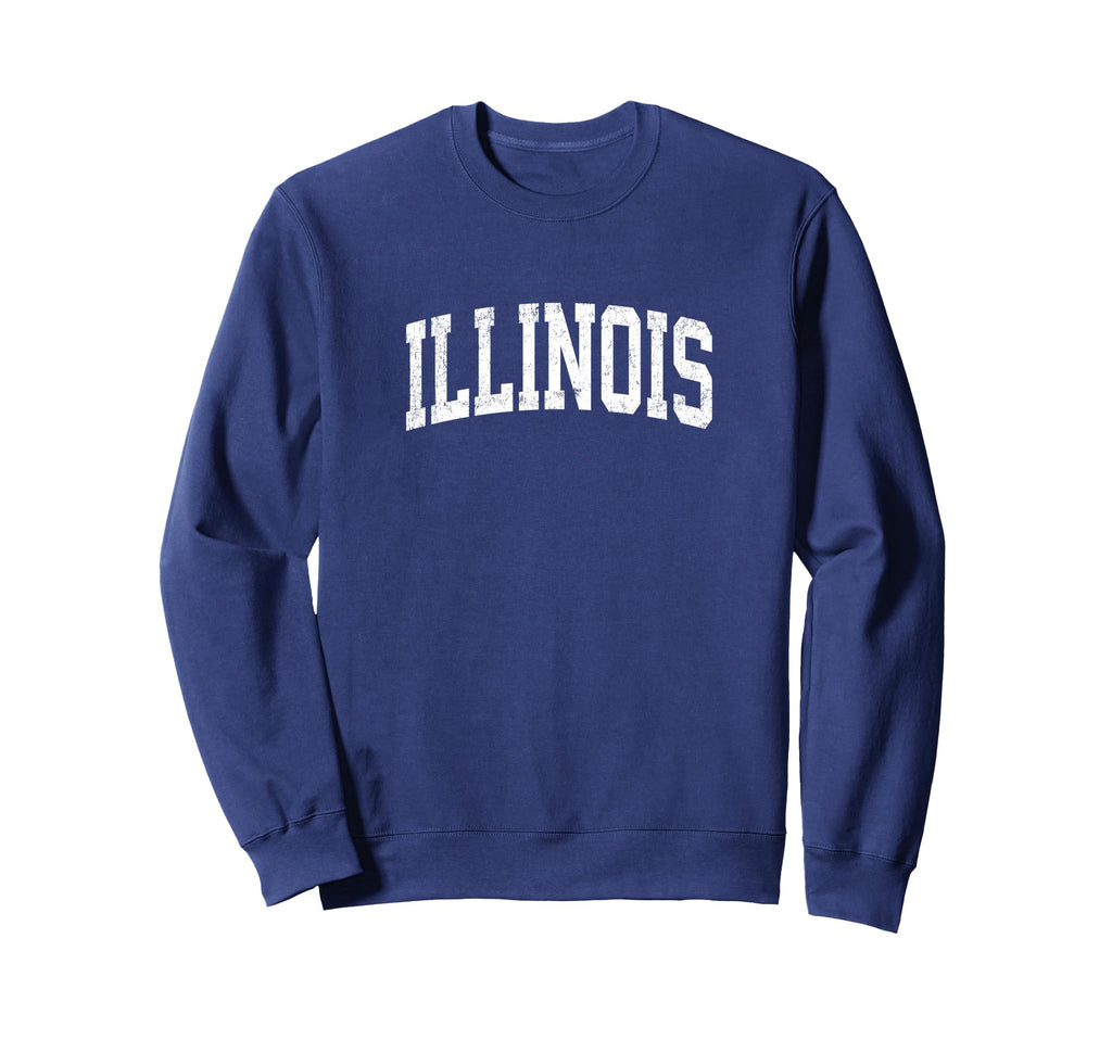 Illinois Il Athletic Sports Sweatshirt - Aesthetic Graphic for Adults