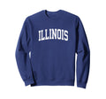 Illinois Il Athletic Sports Sweatshirt - Aesthetic Graphic for Adults