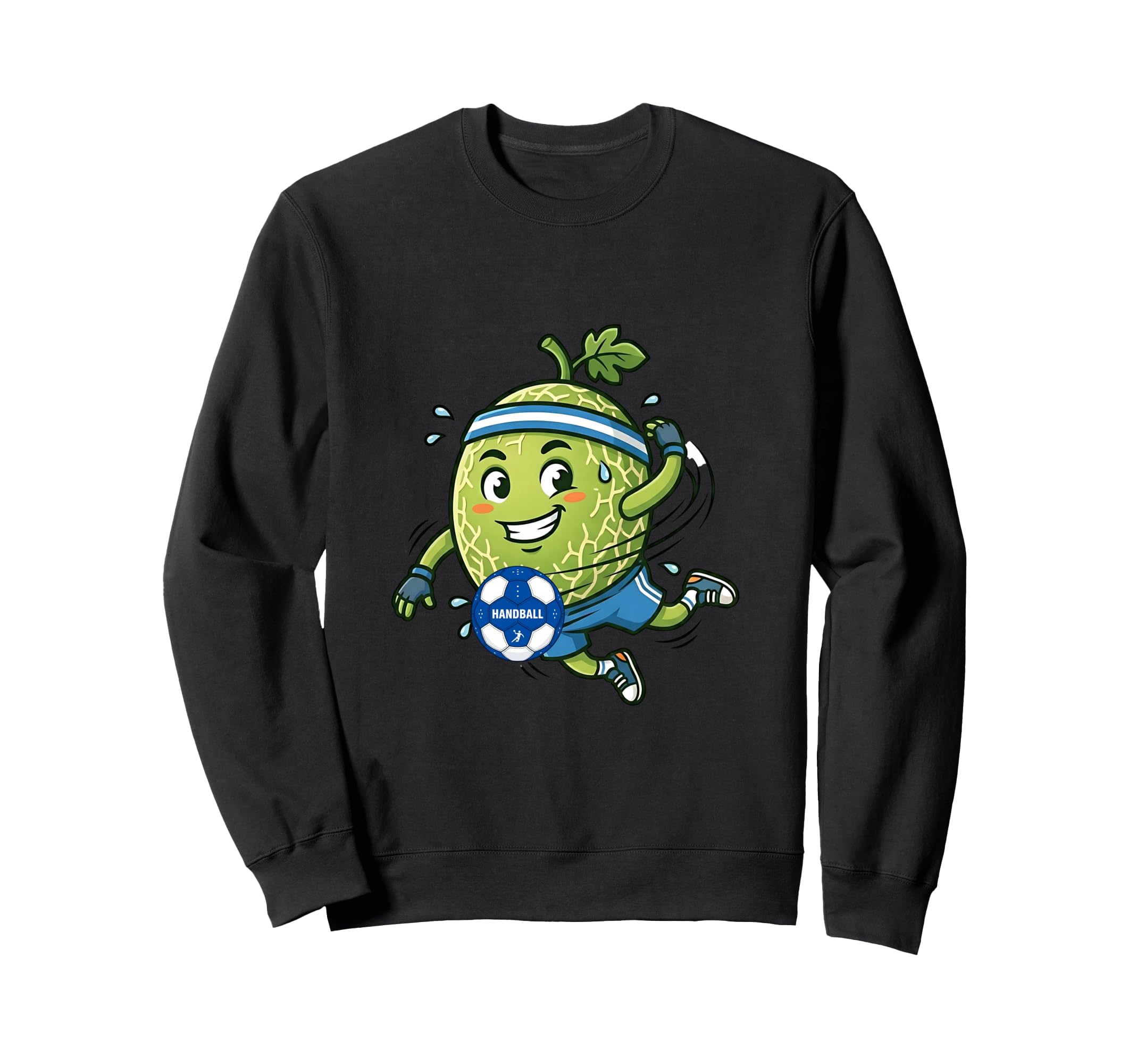 Watermelon Soccer Player Number 7 Sweatshirt - Custom Art Print for Adults